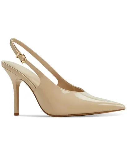 Women's Lysandre Pointed-Toe Slingback Pumps-Beige Patent - 1