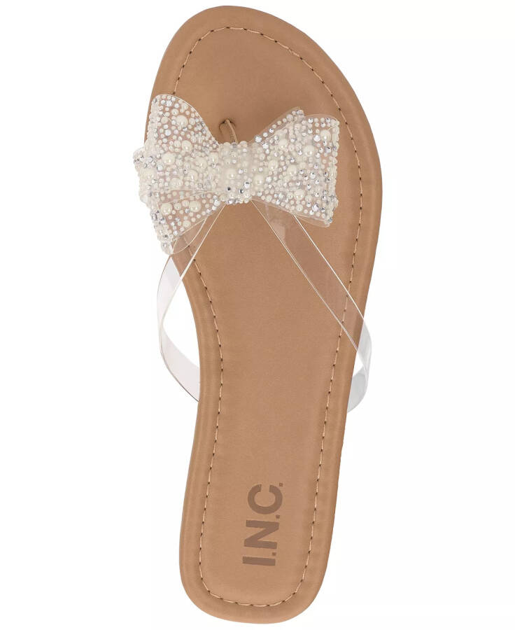 Women's Mabae Bow Flat Sandals, Created for Modazone Pearl/Bling - 4