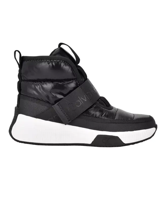 Women's Mabon Nylon High Top Sneakers-Black - 3