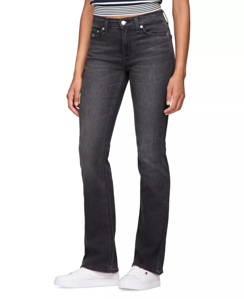 Women's Maddie Mid-Rise Bootcut Jeans Denim Black - 1