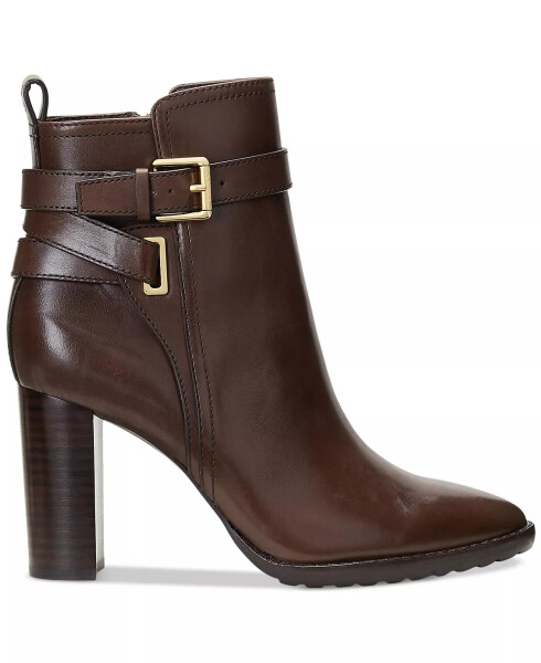 Women's Madisyn Buckled Dress Booties Chestnut Brown - 2