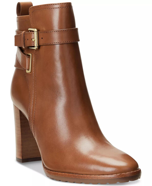 Women's Madisyn Buckled Dress Booties Deep Saddle Tan - 1