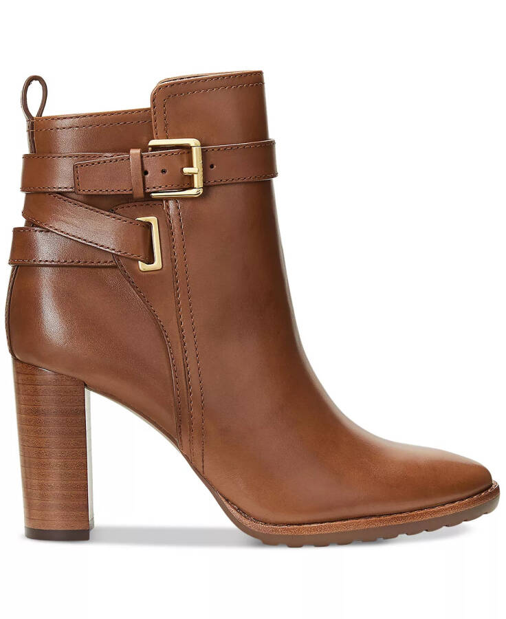 Women's Madisyn Buckled Dress Booties Deep Saddle Tan - 2