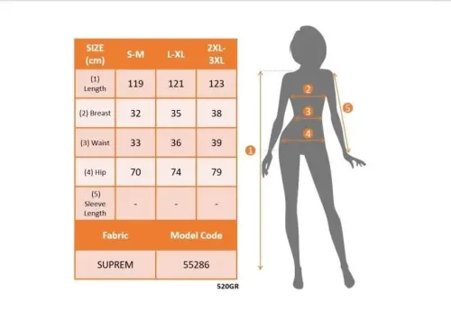 Women's Madonna Collar Elastic Bust Slit Long Patterned Supre Dress - 3