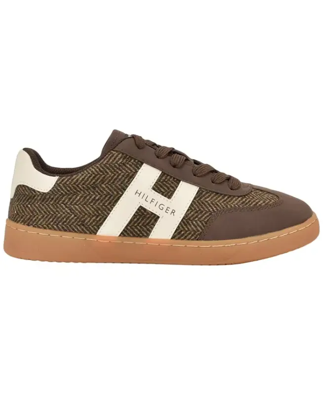 Women's Maisie Low Profile Lace-Up Sneakers - Brown Tweed - 2