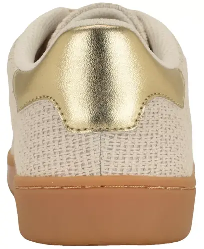 Women's Maisie Low Profile Lace-Up Sneakers - Gold/Beige - 3