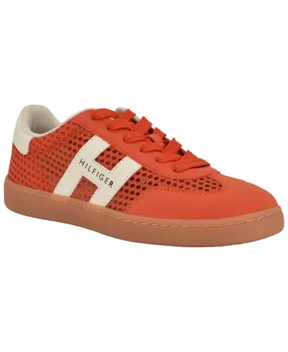Women's Maisie Low Profile Lace-Up Sneakers - Orange 