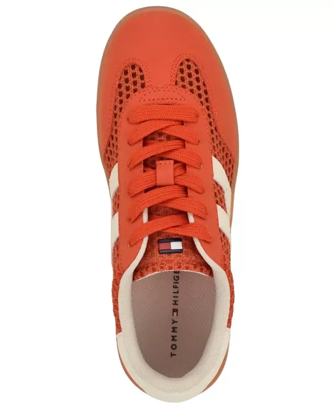 Women's Maisie Low Profile Lace-Up Sneakers - Orange - 4