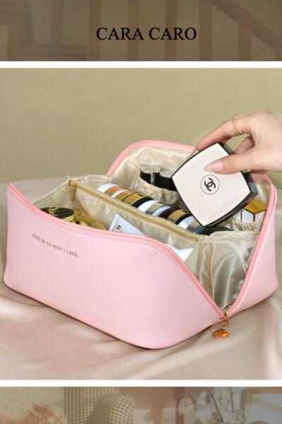 Women's Makeup Bag Large Capacity Portable Makeup Bag Travel Makeup Bag - 2