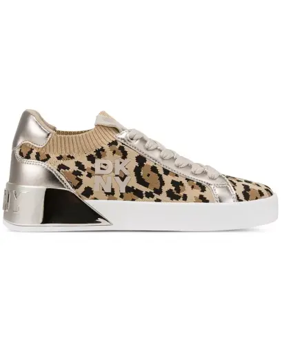 Women's Mallory Lace-Up Sneakers - Beige Multi - DKNY (1)