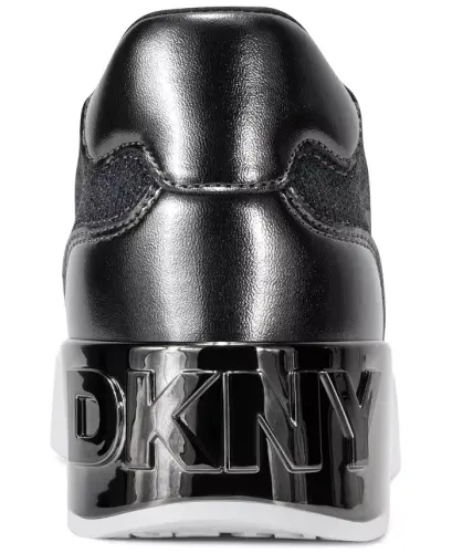 Women's Mallory Lace-Up Sneakers - Gunmetal - 3