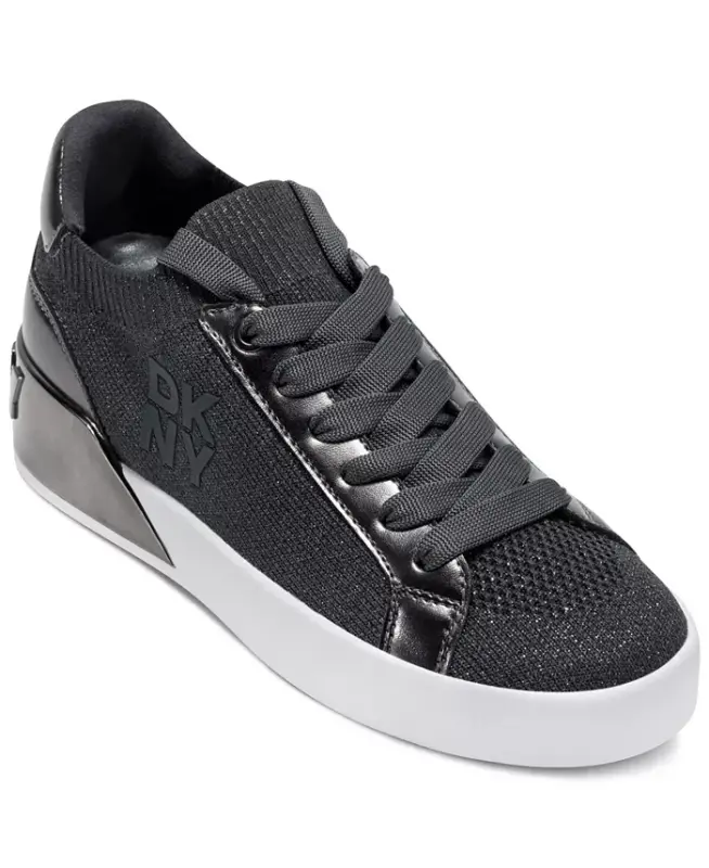 Women's Mallory Lace-Up Sneakers - Gunmetal - 1