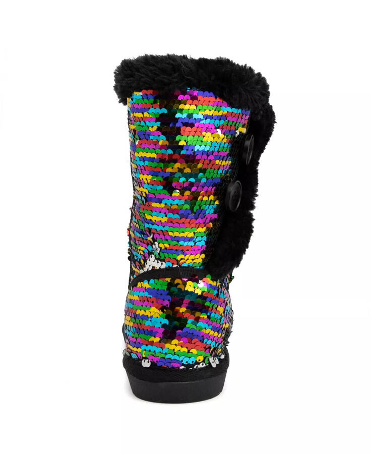 Women's Marty Cozy Regular Calf Winter Boots Rainbow Sequins - 3