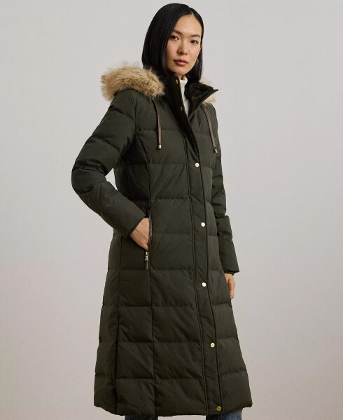 Women's Maxi Faux-Fur-Trimmed Hooded Puffer Coat Litchfield - 3