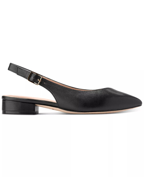 Women's Mazie Slingback Flats Black Leather - 2