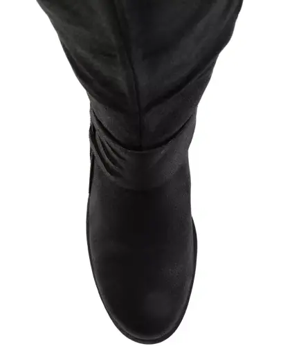 Women's Meg Wide Calf Knee High Boots - Wide Calf - Black - 4