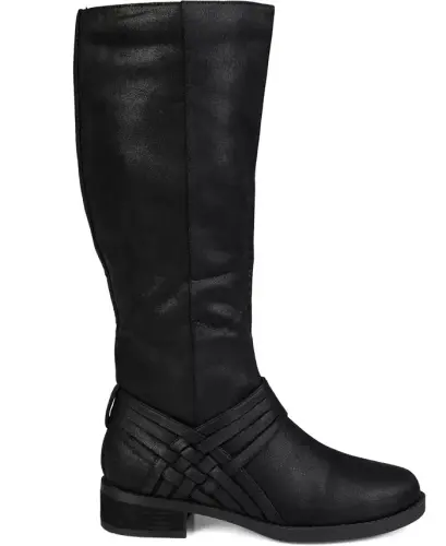 Women's Meg Wide Calf Knee High Boots - Wide Calf - Black - JOURNEE COLLECTION (1)