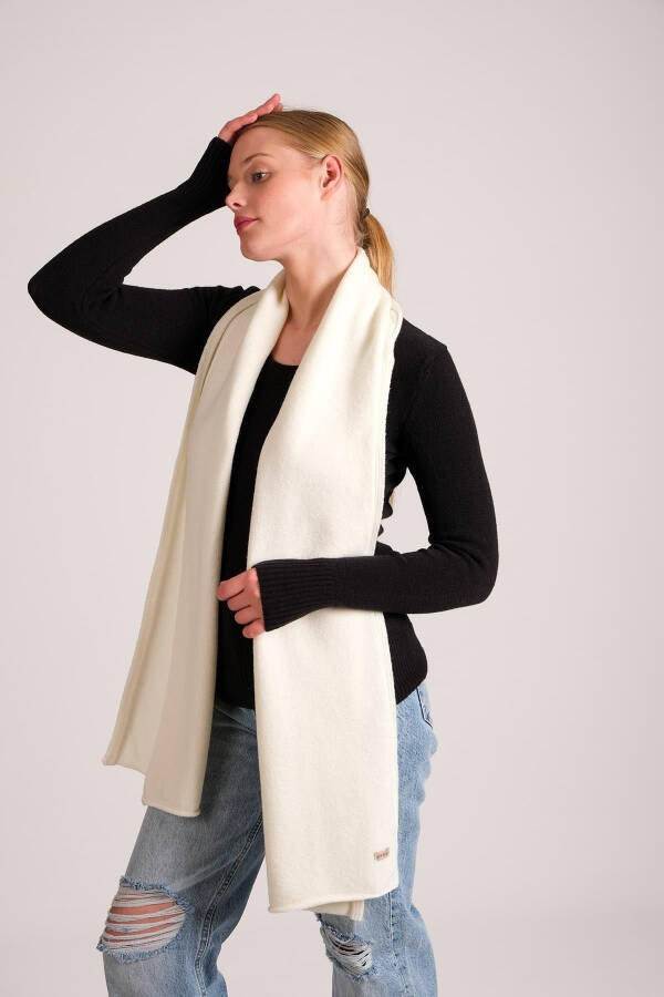 Women's Melange Soft Touch Scarf Ecru 23w506 - 1