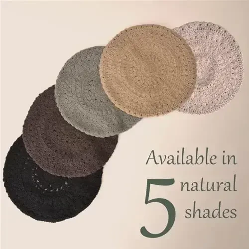 Womens Mens French Beret Hat - Hand Knit 100% Cotton Crochet Caps Girl Scouts-Bohemian Style Summer Beanie - Modazone (1)