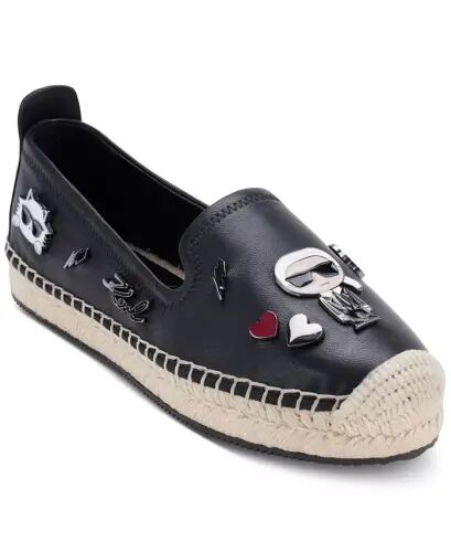 Women's Michaela Embellished Slip-On Espadrille Flats - Black - 1