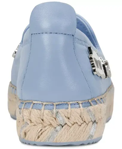 Women's Michaela Embellished Slip-On Espadrille Flats - Light Blue - 3