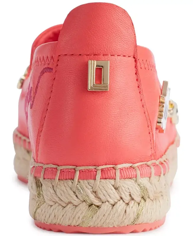 Women's Michaela Embellished Slip-On Espadrille Flats - Sunset Coral - 3