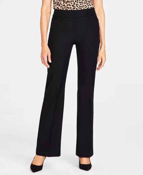 Women's Mid-Rise Bootcut Pants, Created for Modazone Deep Black - 5