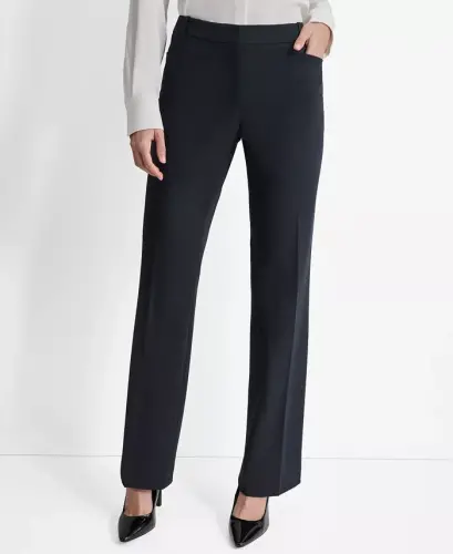 Women's Mid-Rise Flare-Leg Pants - 1