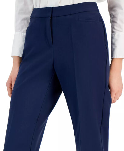 Women's Mid-Rise L-Pocket Straight-Leg Pants, Regular, Long & Short Lengths, Created for Modazone-Indigo Sea - 4