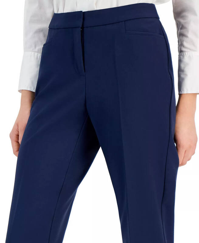 Women's Mid-Rise L-Pocket Straight-Leg Pants, Regular, Long & Short Lengths, Created for Modazone-Indigo Sea - 4