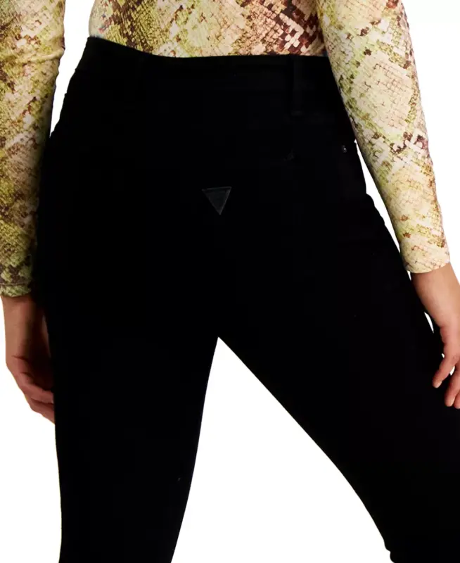 Women's Mid-Rise Sexy Curve Skinny Jeans-Carrie Black - 5