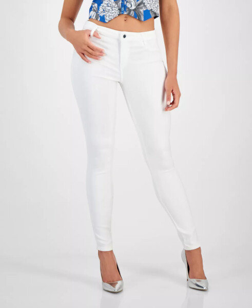 Women's Mid-Rise Sexy Curve Skinny Jeans Optic White Rinse - 1