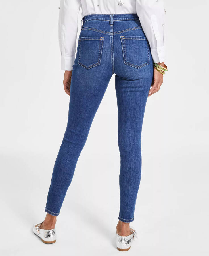 Women's Mid Rise Skinny Jeans, Created for Modazone MEDIUM INDIGO - 12