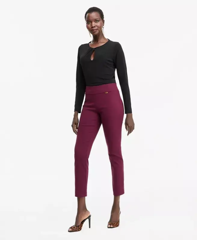 Women's Mid-Rise Skinny Pants, Regular & Short Lengths, Created for Modazone - Berry Wine - I.N.C. INTERNATIONAL CONCEPTS