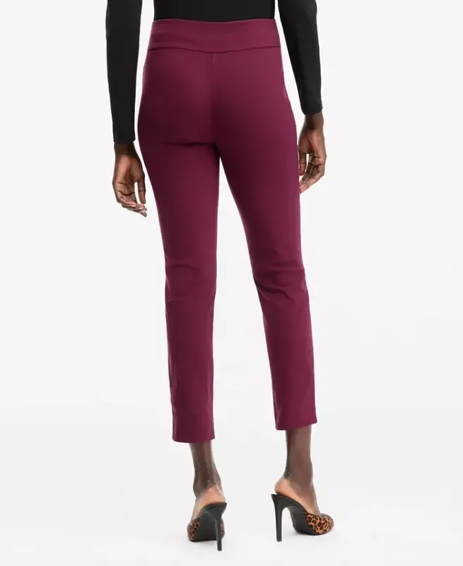 Women's Mid-Rise Skinny Pants, Regular & Short Lengths, Created for Modazone - Berry Wine - 2