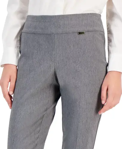 Women's Mid-Rise Skinny Pants, Regular & Short Lengths, Created for Modazone-Medium Heather Grey - 3