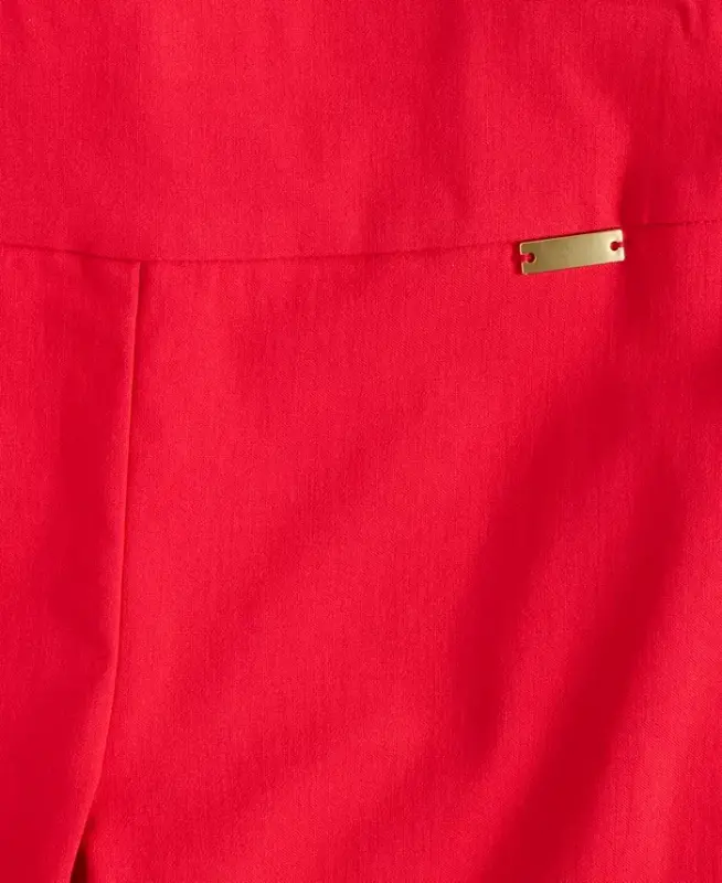 Women's Mid-Rise Skinny Pants, Regular & Short Lengths, Created for Modazone - Real Red - 2