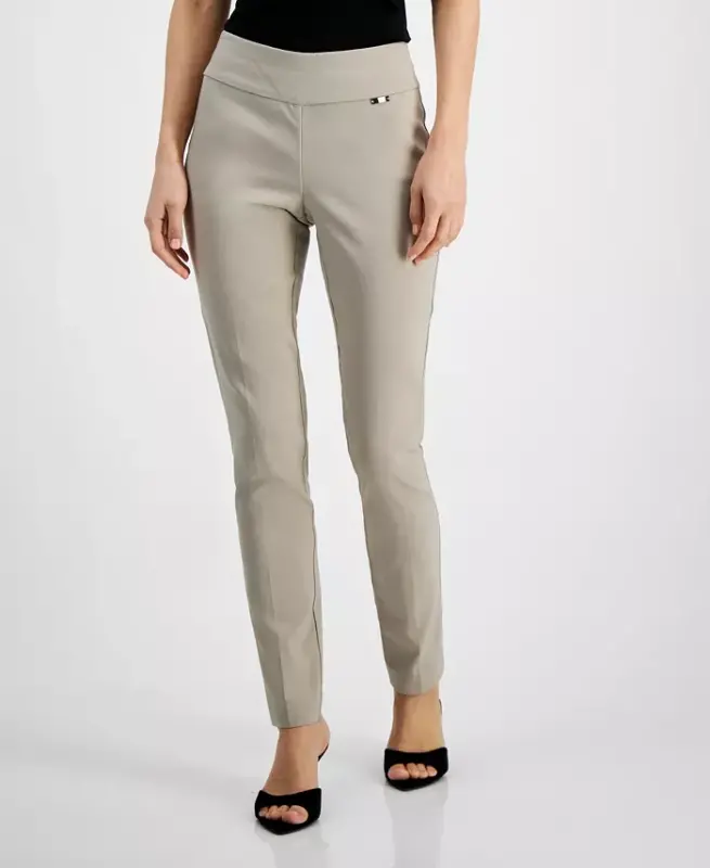 Women's Mid-Rise Skinny Pants, Regular & Short Lengths, Created for Modazone-Summer Straw - 1