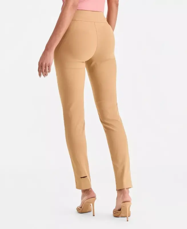 Women's Mid-Rise Skinny Pants, Regular & Short Lengths, Created for Modazone - Warm Toffee - 2