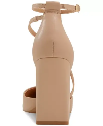 Women's Milley Two-Piece Strappy Pointed-Toe Pumps-Bone - 3