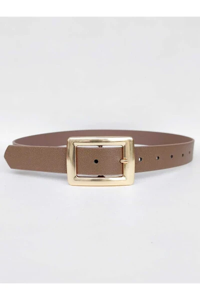Women's Mink Belt with Gold Buckle - KEMERIX