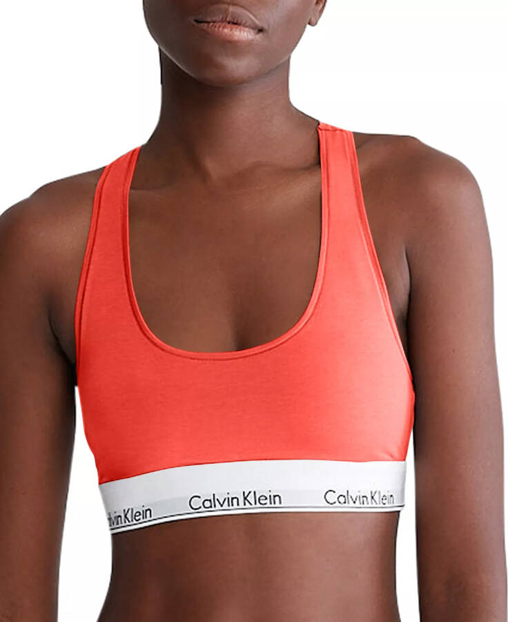 Women's Modern Cotton Bralette F3785 Calypso Coral - 1