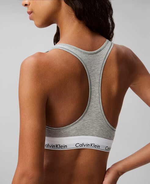 Women's Modern Cotton Bralette F3785 Grey Heather - 3