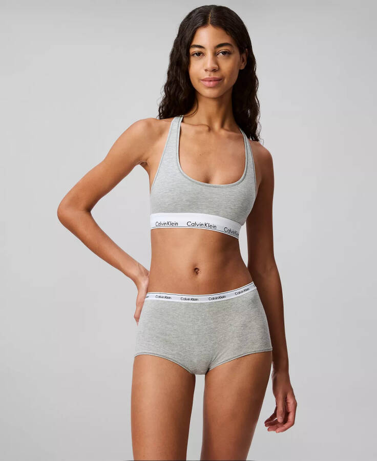 Women's Modern Cotton Bralette F3785 Grey Heather - 4