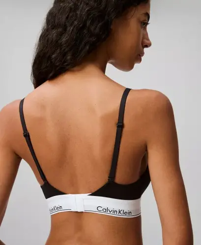 Women's Modern Cotton Lightly Lined Triangle Bralette QF5650 - 4