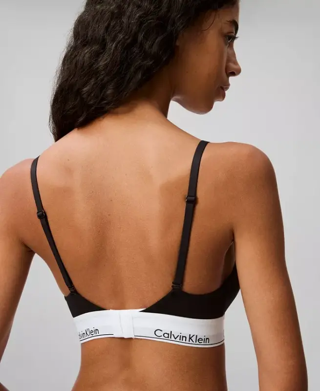 Women's Modern Cotton Lightly Lined Triangle Bralette QF5650 - 4