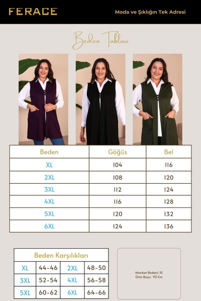 Women's Modest Clothing Summer Lycra Vest Plus Size Buttoned Vest Black - 10