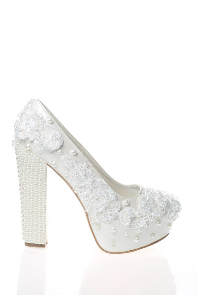 Women's Mother-of-Pearl Bridal Shoes 4002cnr - 2