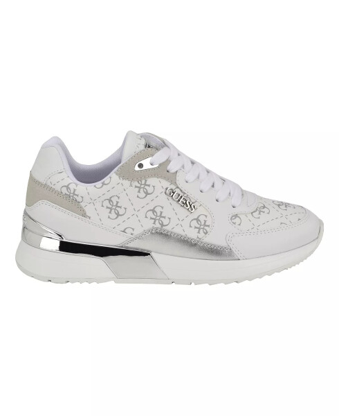 Women's Moxea Quattro G Logo Lace-Up Jogger Sneakers-White Logo - GUESS (1)