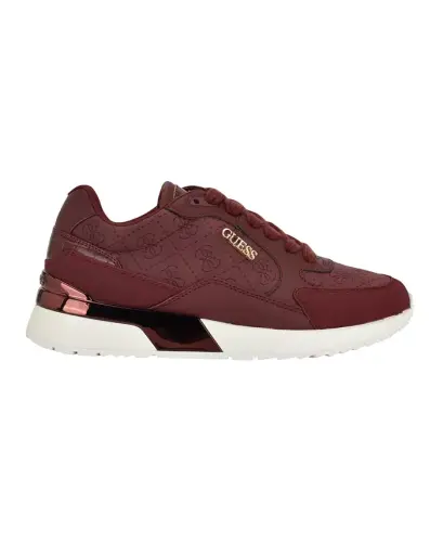 Women's Moxea Quattro G Logo Lace-Up Joggers - Dark Red Logo Nubuck - GUESS (1)